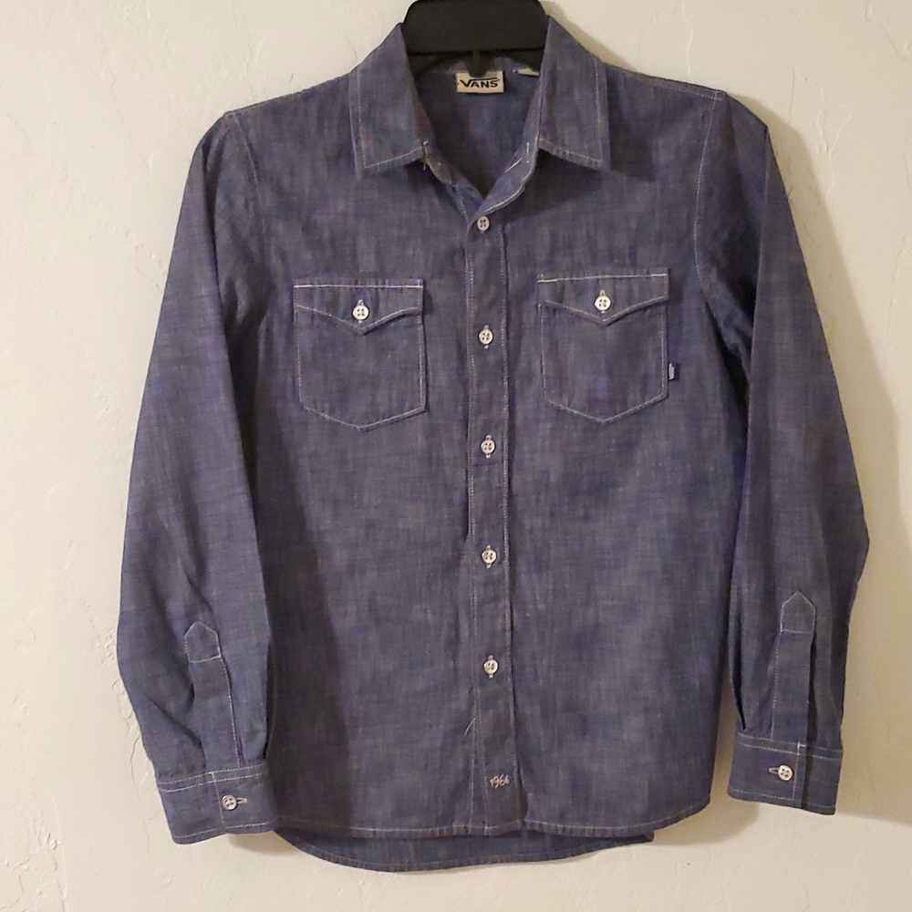Vans button up denim shirt